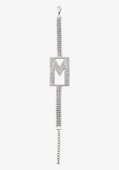 Rhinestone Alphabet Letter Bracelet -Zesty Dresses Sales Alphabet Bracelet M