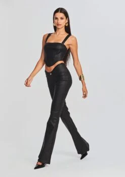 Jaylee Coated Denim Top -Zesty Dresses Sales Ecommerce Crop 20230718 SET1 JayleeTop WynonaPant ECOMM 0379