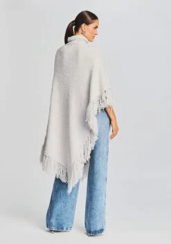 Frost Poncho -Zesty Dresses Sales Ecommerce Crop 20230815 Frost Poncho Silver 3334 ECOMM