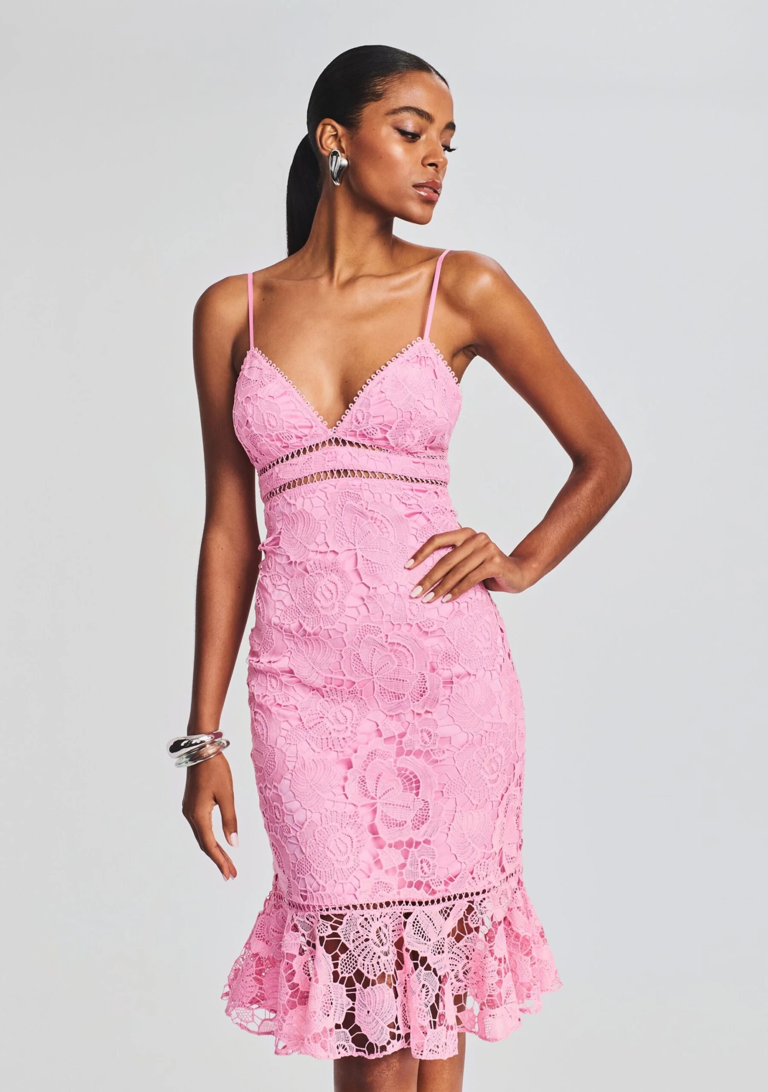 Eliza Lace Midi Dress 2 Eliza Lace Midi Dress - Image 2