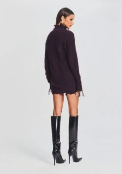 Capala Sweater Dress 8 Capala Sweater Dress -Zesty Dresses Sales Ecommerce Crop 23 09 22 CAPALASWEATERDRESS EGGPLANT 121 ECOMM