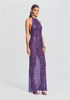 Clarisse Sequin Dress -Zesty Dresses Sales Ecommerce Crop 23 09 22 CLARISSEDRESS AMETHYST 973 ECOMM