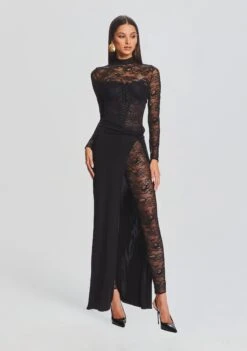 Saphhira Lace Dress -Zesty Dresses Sales Ecommerce Crop 23 09 22 SAPHHIRADRESS BLACK 387 ECOMM