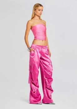 Debbi Strapless Top 7 Debbi Strapless Top -Zesty Dresses Sales Ecommerce Crop 23 10 18 DEBBITOP LAIPANT MALIBUPINK 0865 ECOMM