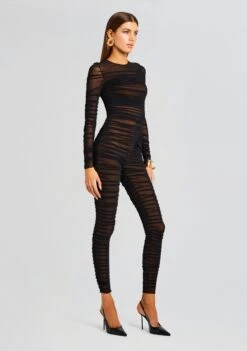 Virgo Catsuit -Zesty Dresses Sales Ecommerce Crop 23 10 25 VIRGOCATSUIT BLACK 2520 ECOMM