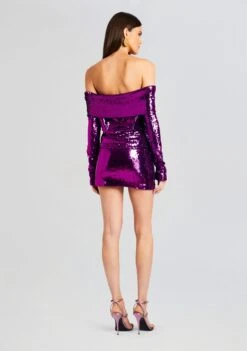Wyn Sequin Dress -Zesty Dresses Sales Ecommerce Crop 23 10 25 WYNDRESS AMETHYST 1463 ECOMM