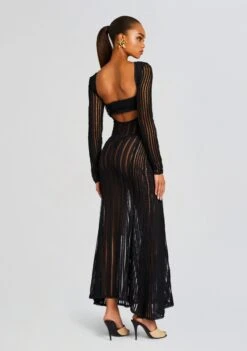 Saley Long Dress -Zesty Dresses Sales Ecommerce Crop 23 11 16 SOULEYDRESS FHARYTOP BLACKSHAM 1149 ECOMM