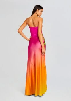 Aiyanna Silk Dress -Zesty Dresses Sales Ecommerce Crop 23 12 18 AIYANNADRESS OMBREANTHURIUM 2152 ECOMM