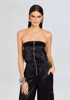 Estrella Cargo Jumpsuit -Zesty Dresses Sales Ecommerce Crop 23 12 18 ESTRELLAJUMPSUIT BLACK 1893 ECOMM