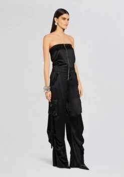 Estrella Cargo Jumpsuit -Zesty Dresses Sales Ecommerce Crop 23 12 18 ESTRELLAJUMPSUIT BLACK 1902 ECOMM