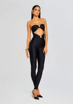 Fluer Lycra Jumpsuit 7 Fluer Lycra Jumpsuit -Zesty Dresses Sales Ecommerce Crop 23 12 18 FLUERJUMPSUIT BLACK 1145 ECOMM