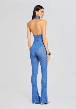 Kalena Knit Crochet Jumpsuit -Zesty Dresses Sales Ecommerce Crop 23 12 18 KALENAJUMPSUIT TROPICALBLUE 1808 ECOMM