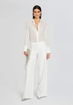 Baylor Embellished Pant 9 Baylor Embellished Pant -Zesty Dresses Sales Ecommerce Crop 23 12 18 KENNEDYTOP SOLANABLAZER BAYLORPANT WHITE 1376 ECOMM 855b3425 8f0b 4720 9357 ef319893dcf2