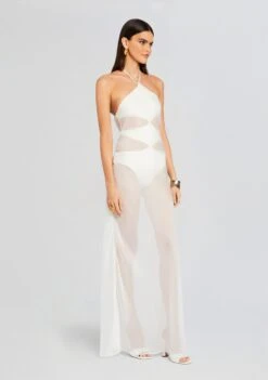 Heleny Maxi Dress -Zesty Dresses Sales Ecommerce Crop 23 12 18 MORGANONEPIECE HELENYDRESS CREAM 0778 ECOMM