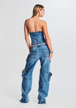 Allie Denim Top -Zesty Dresses Sales Ecommerce Crop 230621 Retrofete SET1 Shot 19 0120 eComm