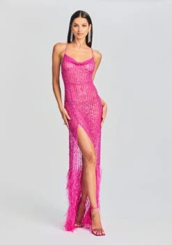 Alessandra Embellished Dress -Zesty Dresses Sales Ecommerce Crop 230718 SET2 ALESSANDRADRESS SHANTEFUR 0667 ECOMM