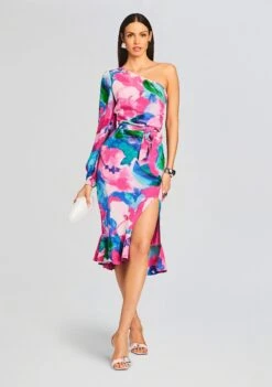 Vesa One Shoulder Midi Dress -Zesty Dresses Sales Ecommerce Crop 231128 VESAONESHOULDERMIDI 2748 ECOMM