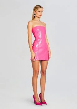 Kimora Leather Dress -Zesty Dresses Sales Ecommerce Crop 24 01 10 KIMORADRESS BRYNNJACKET PARADISEPINK 0377 ECOMM