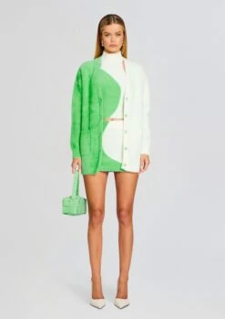 Wilma Fuzzy Crop Top -Zesty Dresses Sales Ecommerce Crop 24 01 10 WILMATOP WINNIESKIRT PEPPERCARDIGAN PISTACHIOCREAM 0661 ECOMM