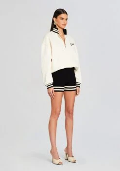 Asbury Sweatshirt -Zesty Dresses Sales Ecommerce Crop 24 01 11 ASBURYSWEATSHIRT BAYSHORT BLACKCREAM 1324 ECOMM