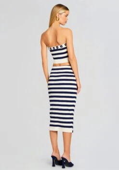 Constance Knit Top -Zesty Dresses Sales Ecommerce Crop 24 01 11 CONSTANCETOP CLEATSKIRT CREAMNAVY 0664 ECOMM