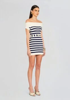 Hull Knit Dress -Zesty Dresses Sales Ecommerce Crop 24 01 11 HULLDRESS CREAMNAVY 0343 ECOMM