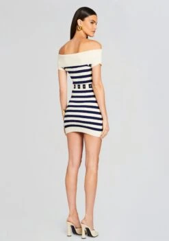 Hull Knit Dress -Zesty Dresses Sales Ecommerce Crop 24 01 11 HULLDRESS CREAMNAVY 0362 ECOMM
