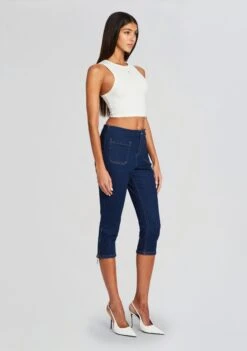 Padma Capri Jean -Zesty Dresses Sales Ecommerce Crop 24 02 16 EUDORATOP WHITE PADMAJEAN DEEPSEA 576 ECOMM