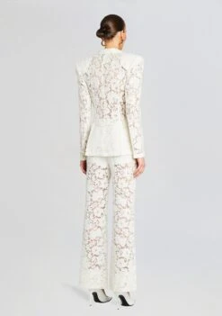 London Lace Flared Pants -Zesty Dresses Sales Ecommerce Crop 24 02 29 LONDONLACEFLAREDPANTS KENSINGTONLACEBLAZER WHITE 2469 ECOMM