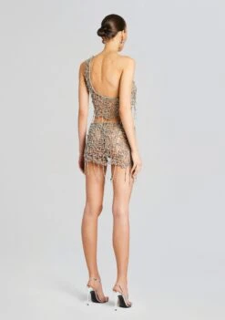 Lucienne Embellished Bra Top -Zesty Dresses Sales Ecommerce Crop 24 02 29 LUCIENNEBRATOP ILYRIASKIRT SILVER 1565 ECOMM