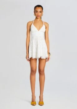 Cluzet Short Dress -Zesty Dresses Sales Ecommerce Crop 24 02 29 SHORTDRESS CLUZET IVORYLOLITA 1259 ECOMM