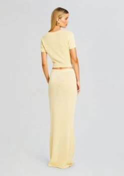 Kora Knit Maxi Skirt -Zesty Dresses Sales Ecommerce Crop 24 03 12 CLAREBABYTEE KORASKIRT BUTTER 1443 ECOMM 2ebb53fb e2fa 4aa0 914c 778d647b1225