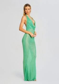 Meiran Embellished Dress -Zesty Dresses Sales Ecommerce Crop 24 03 12 MEIRANDRESS PISTACHIO 0255 ECOMM