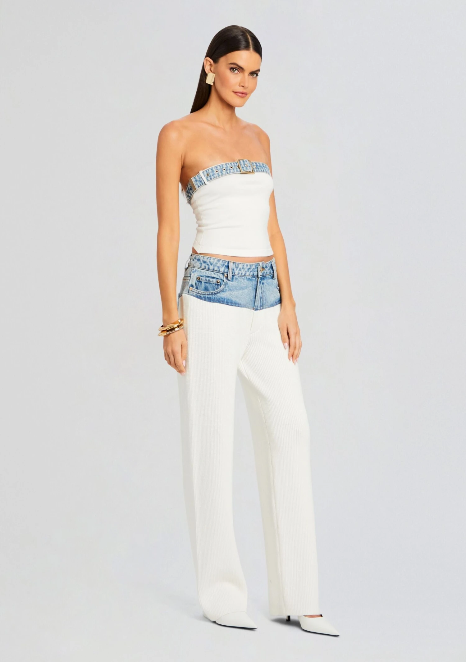 Chani Knit Denim Pant 3 Chani Knit Denim Pant - Image 3