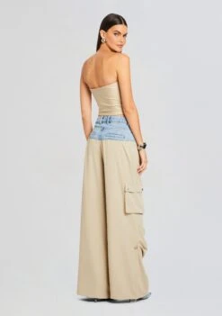 Harlow Cargo Pant -Zesty Dresses Sales Ecommerce Crop 24 03 13 HARLOWCARGOPANT OXFORD COASTLINE 2139 ECOMM