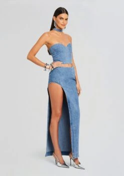 Wynter Denim Skirt -Zesty Dresses Sales Ecommerce Crop 24 03 13 RORYTOP WYNTERSKIRT OASIS 0745 ECOMM 7fec6438 754b 4b6a bc6f ff11e1d5c013