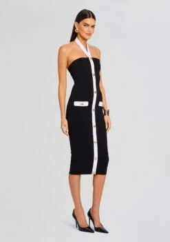 Sloane Bandage Knit Dress -Zesty Dresses Sales Ecommerce Crop 24 03 13 SLOANEDRESS BLACKWHITE 0643 ECOMM
