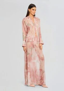 Ramona Silk Chiffon Shirt -Zesty Dresses Sales Ecommerce Crop 24 03 13 ZECAPANT RAMONSHIRT DUSTYPINKBOTANICAL 2031 ECOMM 262ab064 eed2 409a acf7 e2161ac7e1fa