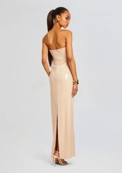 Alexandra Sequin Dress -Zesty Dresses Sales Ecommerce Crop 24 03 26 ALEXANDRADRESS NUDE 0998 ECOMM