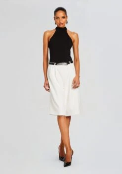 Bamboo Halter Bodysuit -Zesty Dresses Sales Ecommerce Crop 24 03 26 BAMBOOHALTER BLACK 2226 ECOMM