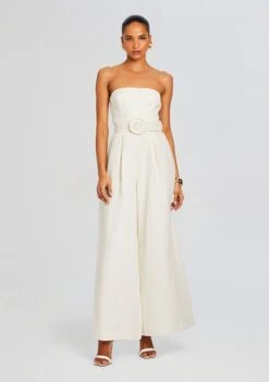 Nera Jumpsuit -Zesty Dresses Sales Ecommerce Crop 24 03 26 HN NERA 5805 JUMPSUITWHITE 1848 ECOMM