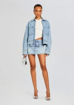 Kat Denim Skirt -Zesty Dresses Sales Ecommerce Crop 24 03 27 KATSKIRT COASTLINE 1464 ECOMM