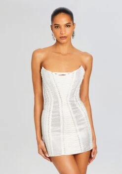 Mirielle Embellished Dress -Zesty Dresses Sales Ecommerce Crop 24 03 27 MIRIELLEDRESS WHITE 0468 ECOMM