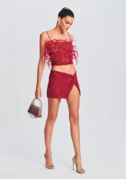 Astoria Feather Top -Zesty Dresses Sales Ecommerce Crop RF eComm 220920 Set2 SHOT 15 1613