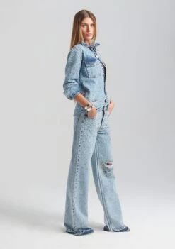 Doreen Crystal Embellished Denim Shirt 7 Doreen Crystal Embellished Denim Shirt -Zesty Dresses Sales Ecommerce Crop Retrofete Ecomm set2 Look13 1883 881dc66c 1c75 4ed1 a5fe 5bf37c89a984