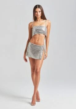 Kauren Embellished Chainmail Top -Zesty Dresses Sales Ecommerce Crop Retrofete Ecomm set2 look8 1545
