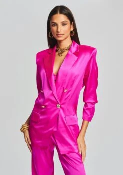 Pandora Silk Blazer -Zesty Dresses Sales Ecommerce Crop Retrofete eComm 220712 Set2 Shot13 1767
