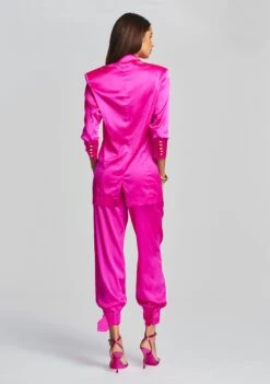 Pandora Silk Blazer -Zesty Dresses Sales Ecommerce Crop Retrofete eComm 220712 Set2 Shot13 1801