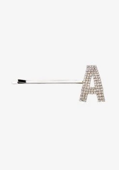 Rhinestone Alphabet Hair Clip