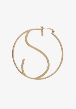 Hoop Letter Earring -Zesty Dresses Sales S